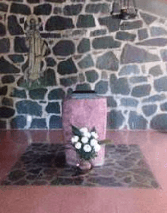 Pie del Sagrario del monasterio