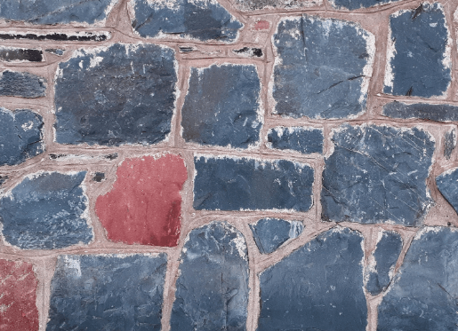 Piedras de las paredes del monasterio